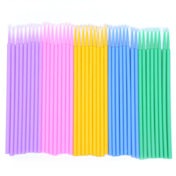 100PCS Disposable Eyelash Extension Brushes Micro Swab